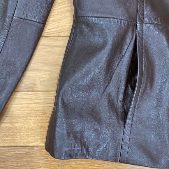 Brown Leather Jacket - Picture 3 of 7
